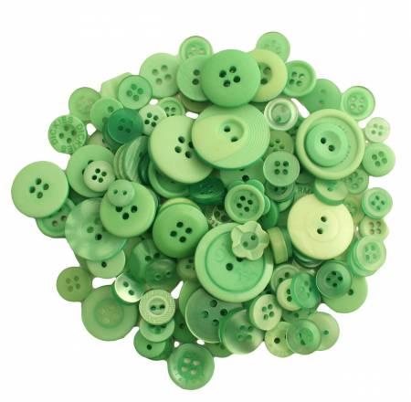 Buttons Jar - Greenery