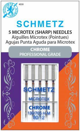 Chrome Microtex Schmetz Needle Size 80/12