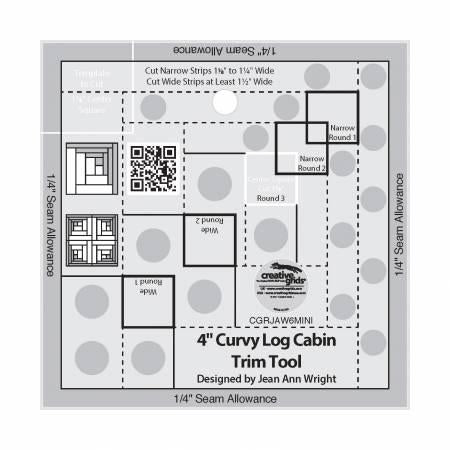 Curvy Log Cabin Ruler 4