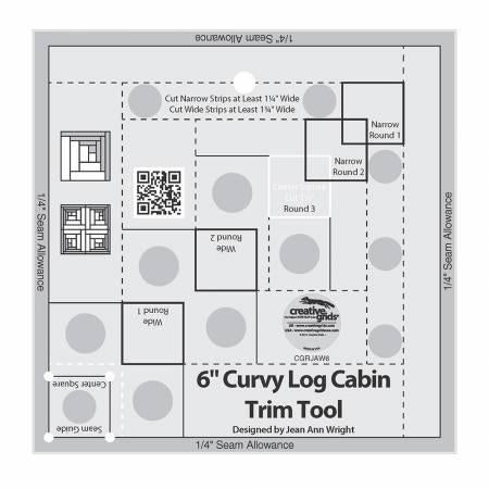 Curvy Log Cabin Ruler 6