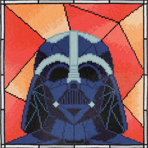 Darth Vader Stained Glass 12.6" x 12.6"