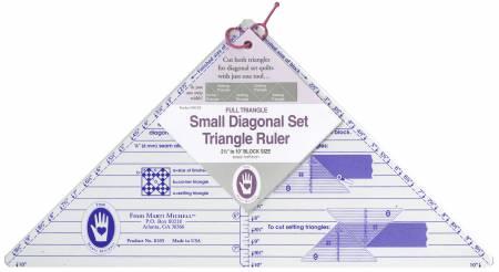 Diagonal Set Triangle Ruler 2 1/2 - 10