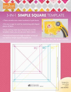 Fast 2 cut 3 in 1 Simple Square Templates
