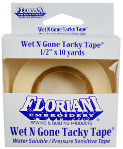 Floriani Wet N Gone Tacky Strip 1/2" x 10 yds