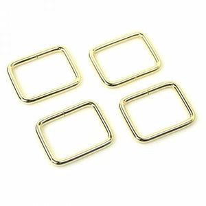Four Rectangle Rings 1" Gold