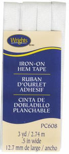 Iron-On Hem Tape White