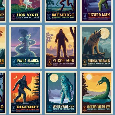 Legends Of The National Parks Postcards Blue