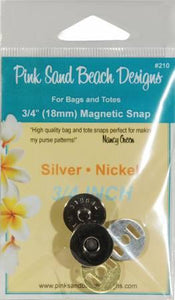 Magnetic Purse Snap 3/4" Nickel