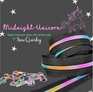 Midnight Unicorn Zipper & Iridiscent Rainbow Pull Pack