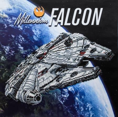 Millennium Falcon Diamond Painting Kit 20.2in x 20.2in