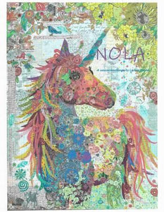 Nola A Unicorn Collage Pattern