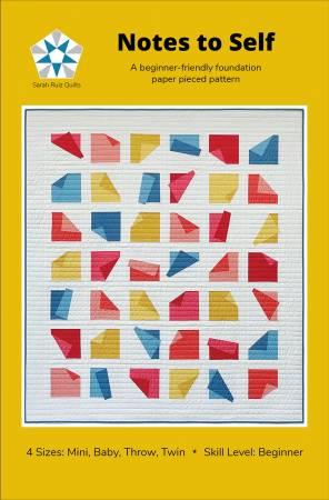 Notes to Self Quilt Pattern