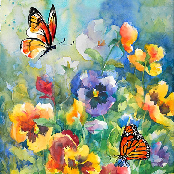 Pansies and Butterflies