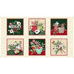 Peppermint Christmas Picture Patches Panel