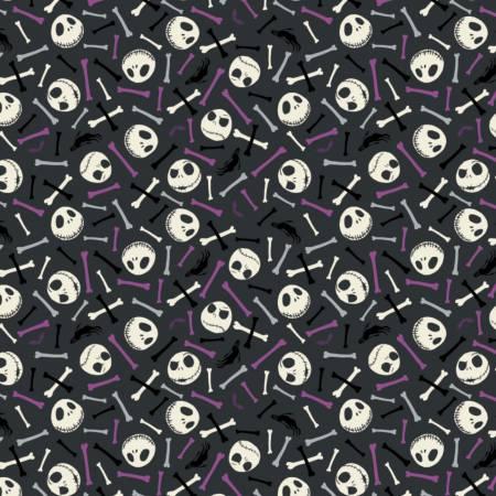 Purple Skull & Bones Glow Flannel