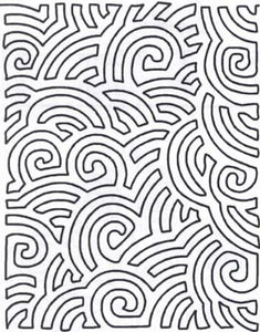 Quilt Stencil Maze Background Stencil