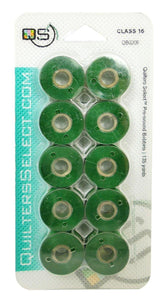 Quilters Select Bobbins 10 Wreath Green 0206
