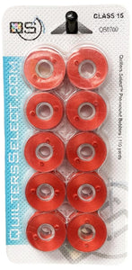 Quilters Select Bobbins 10 Mars Red 0700