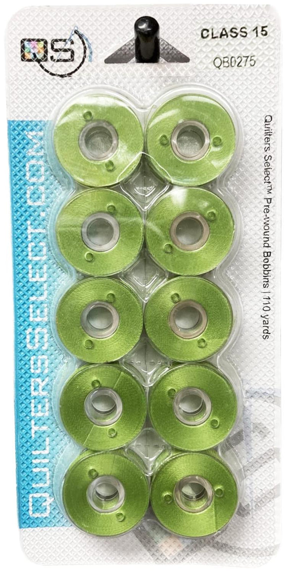Quilters Select Bobbins 10 Mineral Green 0275