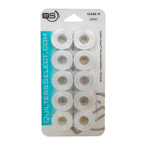 Quilters Select Bobbins 10 Pack Ice Cap