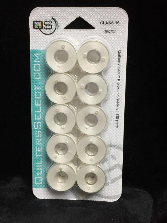 Quilters Select Bobbins 10 Off White 0730