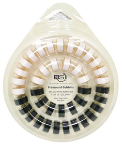 Quilters Select Bobbins Black and White