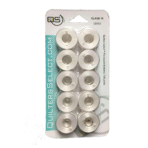 Quilters Select Bobbins 10 Pack Black