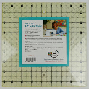 Quilter's Select Quilting Ruler 8.5" x 8.5"