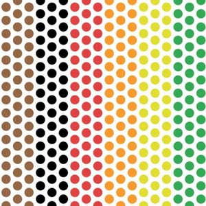 Rainbow Dot White