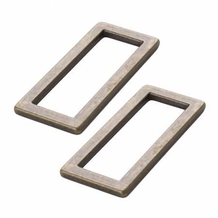 Rectangle Ring Flat 1-1/2in Antique Brass