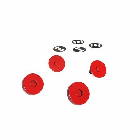 Red Magnetic Snaps 3/4