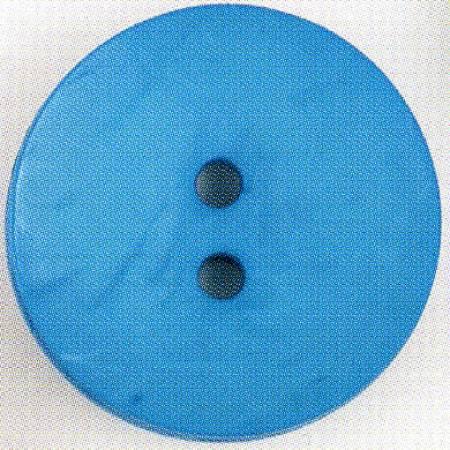 Round Polyamide Button 1-3/4 Inch Dark Aqua