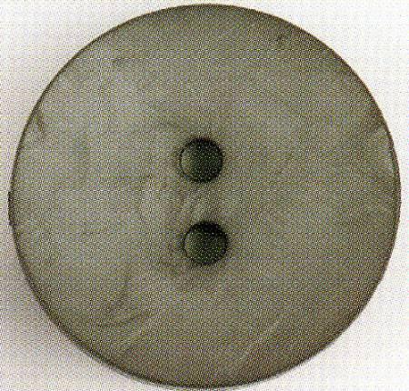 Round Polyamide Button 2 3/8 Inch Pewter