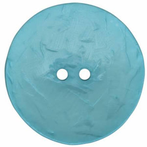Round Polyamide Button 2 3/8 Inch Turquoise