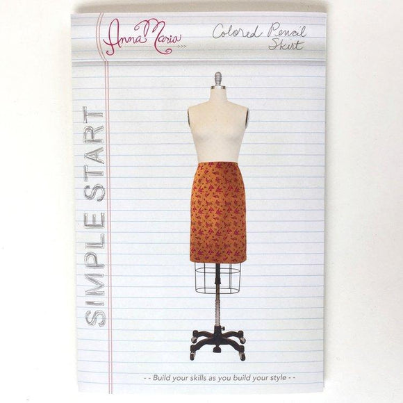 Simple Start Colored Pencil Skirt Pattern