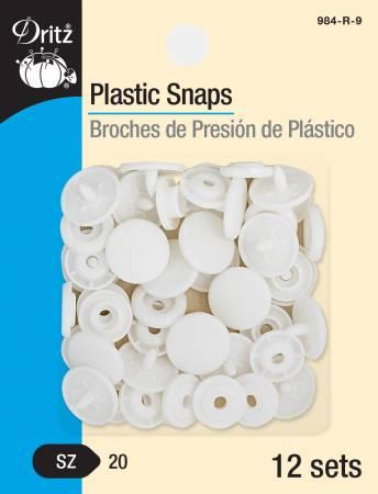 Snaps Plastic White