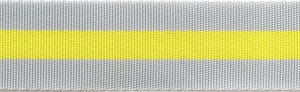 Soft Grey and Neon Yellow - 1.5"-Tula Pink Webbing