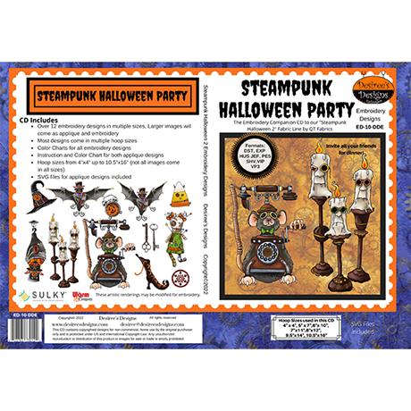 Steampunk Halloween Party Embroidery CD