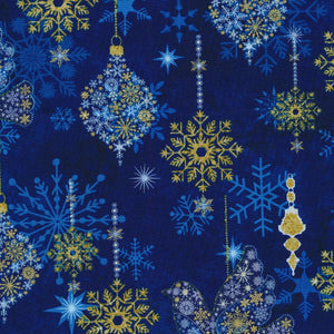 Stonehenge Christmas Joy Ornaments Blue