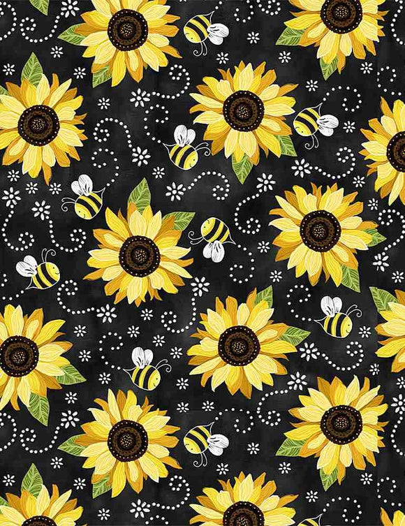 Sunflower and Bee Chalkboard Cuddle