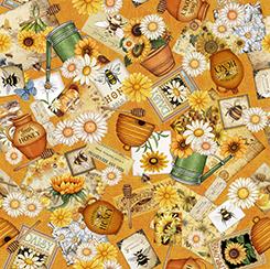 Sweet as Honey Bee and Garden Collage O