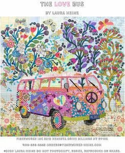The Love Bus Collage Pattern