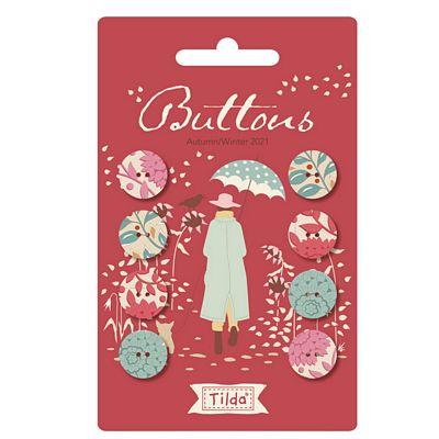 Tilda Windy Days Buttons Red
