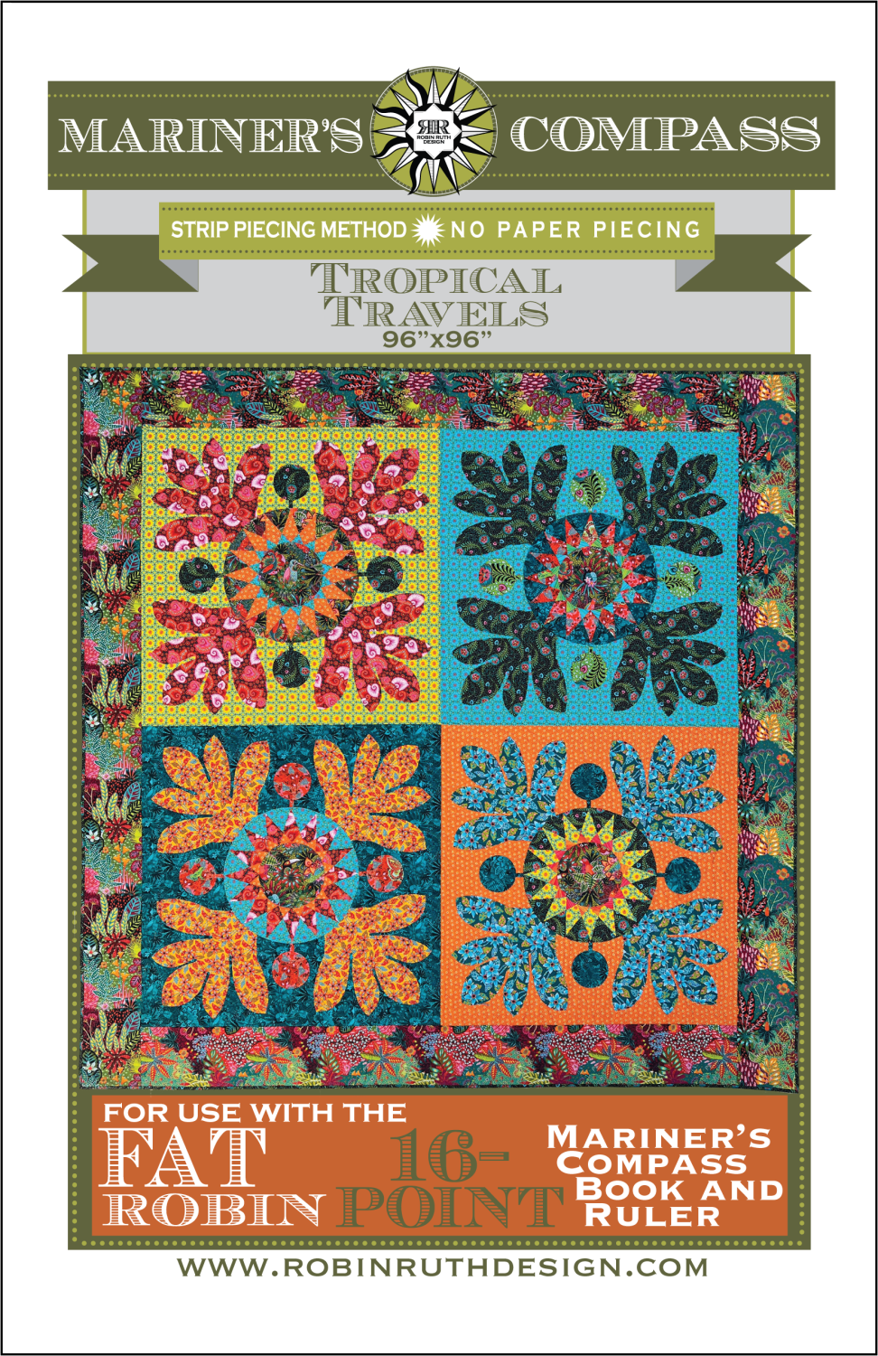 Tropical Travels Pattern – 5 Little Monkeys Quilting