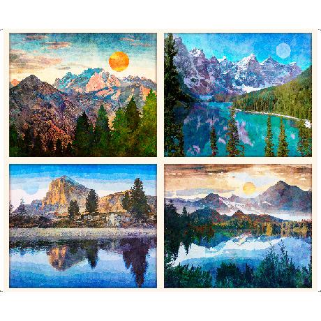 Untamed Mountain Picture Patches Minky