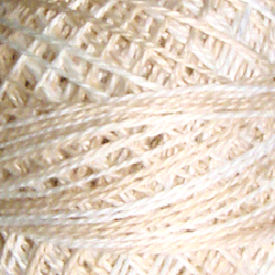 Variegated Pearl Cotton Beige Ivory O549