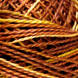 Variegated Pearl Cotton Golden Browns
