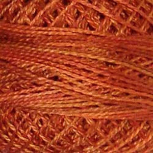 Variegated Pearl Cotton Rusted Orange P6