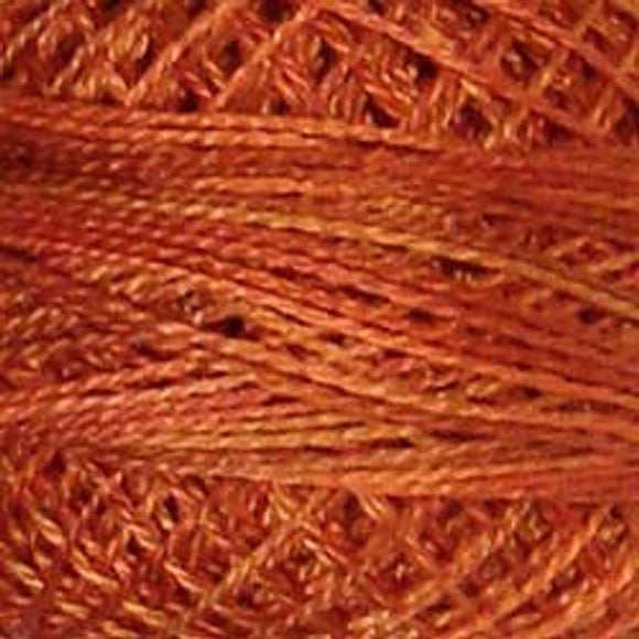 Variegated Pearl Cotton Rusted Orange P6